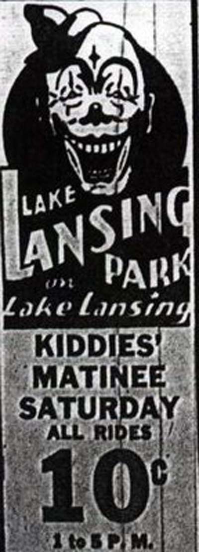 Lake Lansing Amusement Park - News Ad - From Rg (newer photo)